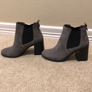 BP. Grey Suede Booties, size women’s 8